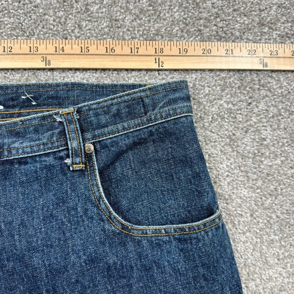 Vintage Oakley Industrial Denim Jeans Men's 38 Blue Loose Fit Y2K 100% Cotton